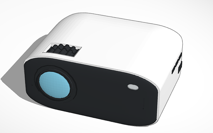 3D design beam projector - Tinkercad