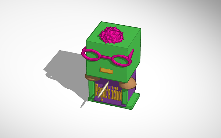 3D design Bob the Blockhead Idiot - Tinkercad