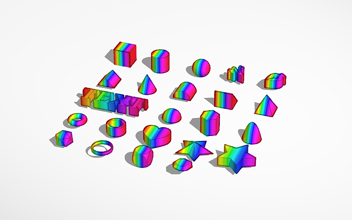 3D design Colorful-Shapes - Tinkercad