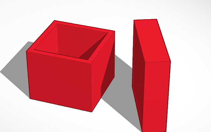 3D design simple box - Tinkercad