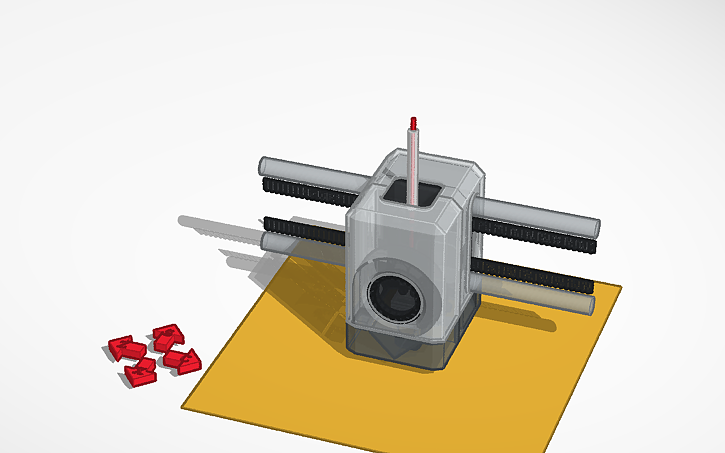 3D design Print Head SIM LAB - Tinkercad