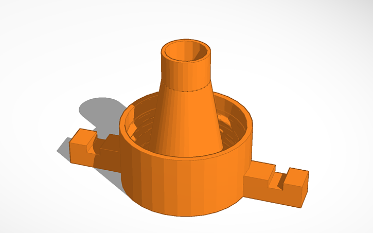 3D design Improved 2 liter Fly Trap with Hooks - Tinkercad