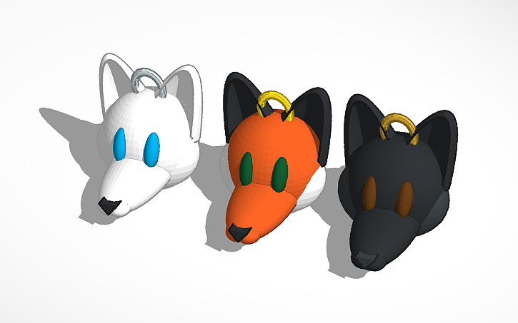 3D design fox's - Tinkercad