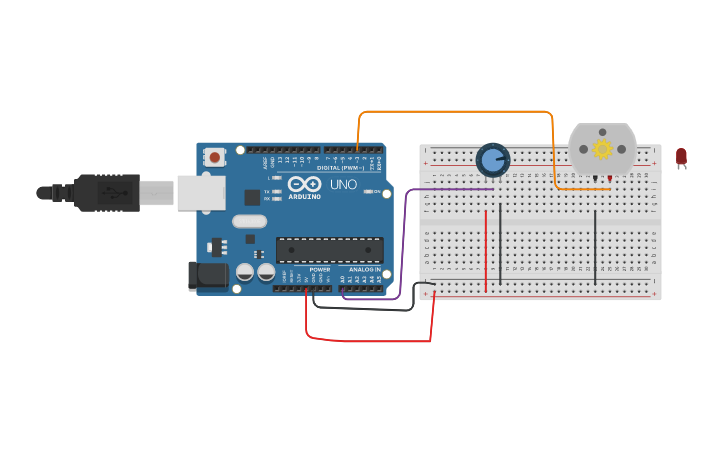 Circuit design Arduino Day -3 DIY Fan - Tinkercad