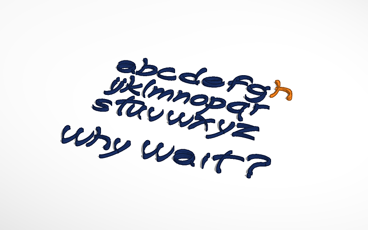 3D design entropyGun script #font - Tinkercad