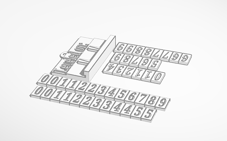 3D design Leveling Calendar - Tinkercad
