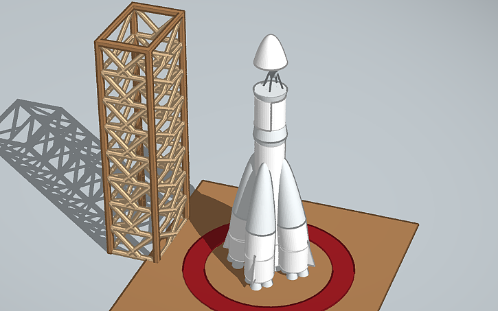 Sputnik 1 Rockets Blueprints 3D design sputnik 1 - Tinkercad