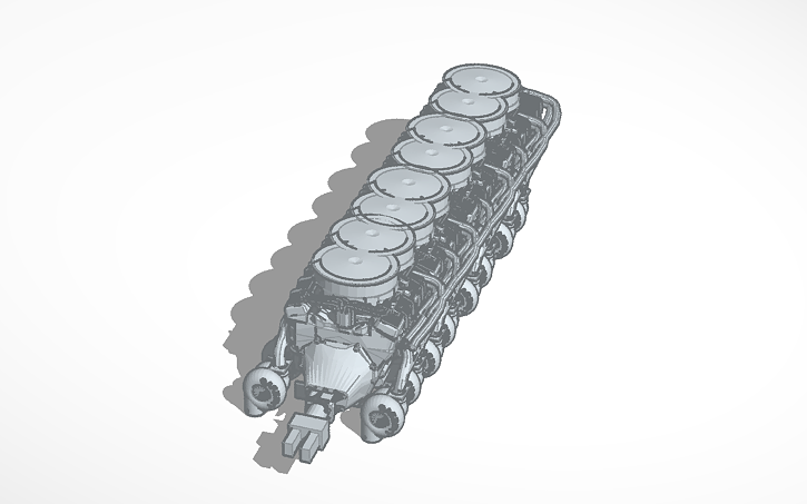 3D design 16 Turbo Engine - Tinkercad