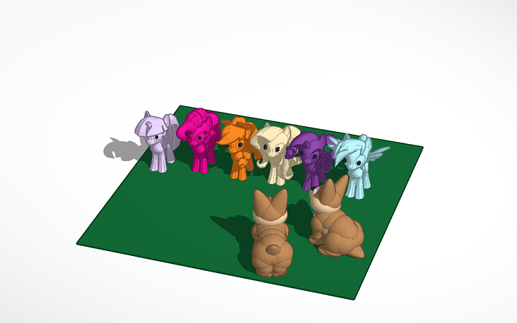 3D design My Little Pony (MLP) - Tinkercad