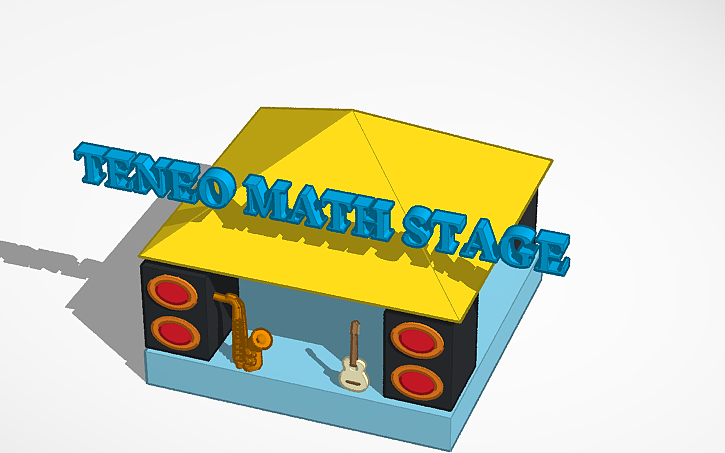 3D design Teneo math stage S.B.A - Tinkercad