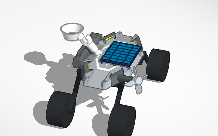 3D design Controllable Space Rover (Sim Lab) - Tinkercad