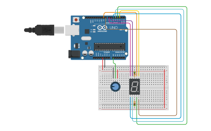 Circuit design number - Tinkercad