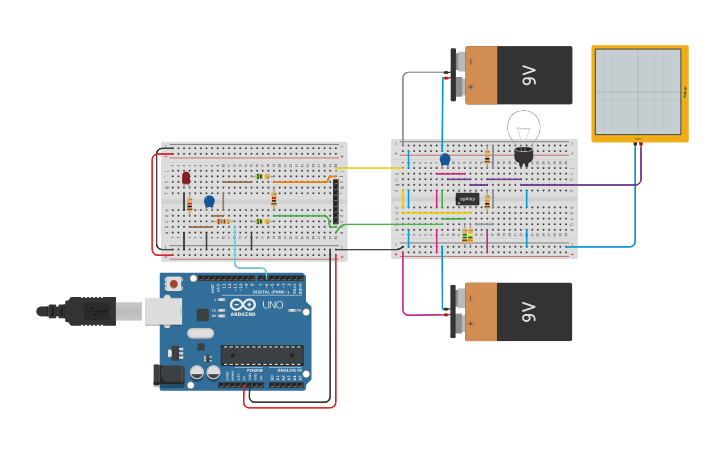 Circuit design ECG Simulator 60BPM v4.0 - Tinkercad