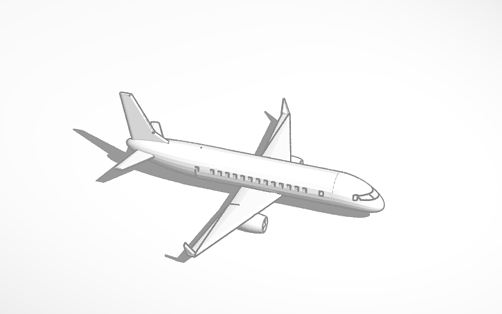 3D design Embraer 170 - Tinkercad