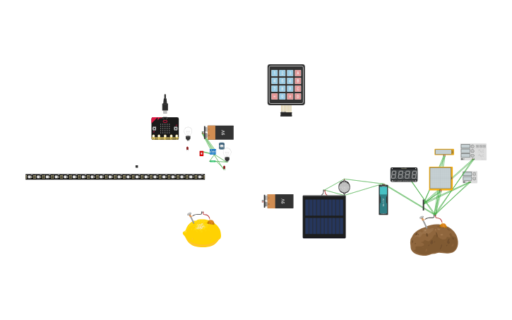 Circuit design Copy of micro:bit animation challenge - Tinkercad