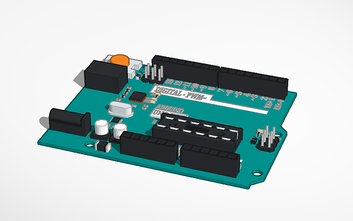 3D design Arduino Uno - Tinkercad