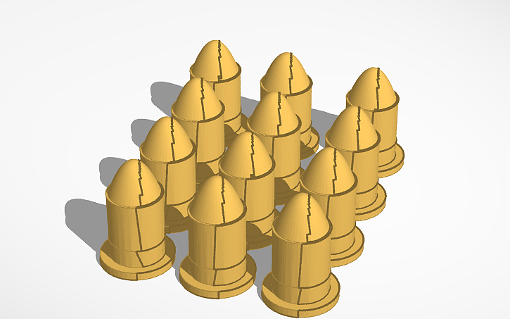 3D design lego tank shells - Tinkercad