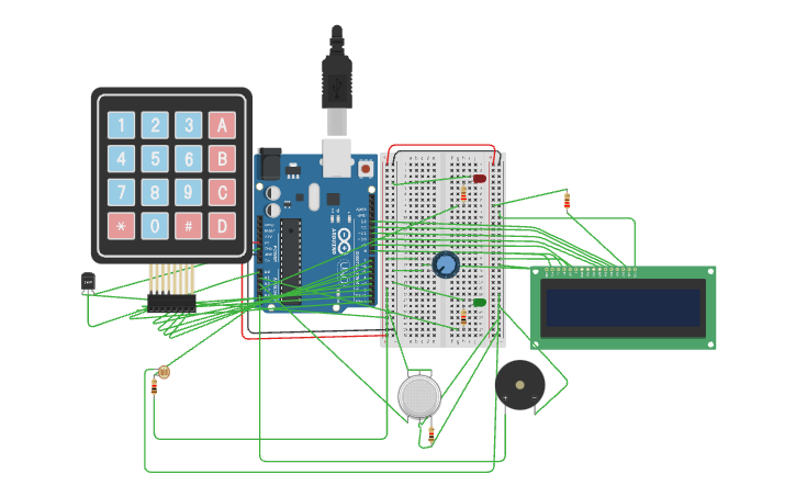 Circuit design Arduino Based Smart Home - Tinkercad