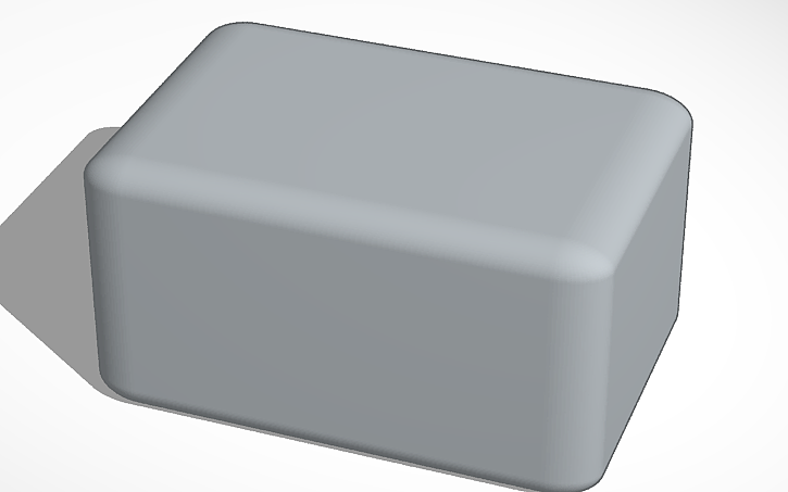 3D design Roblox block with rounded edges - Tinkercad