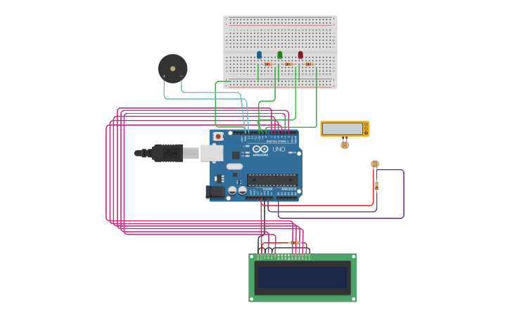 Circuit design Embedded project - Tinkercad