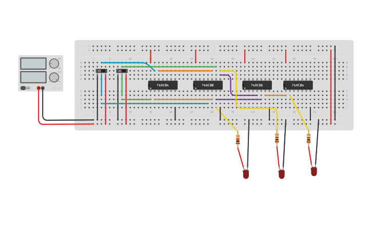 Circuit design Circuit design of Comparator - Tinkercad