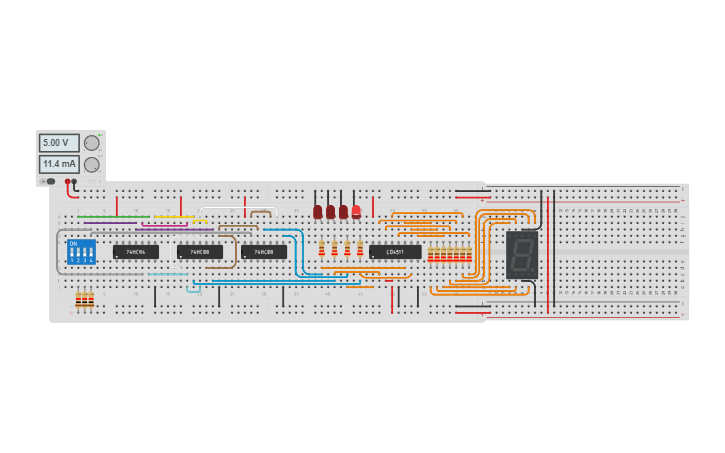 Circuit design Decoder - Tinkercad