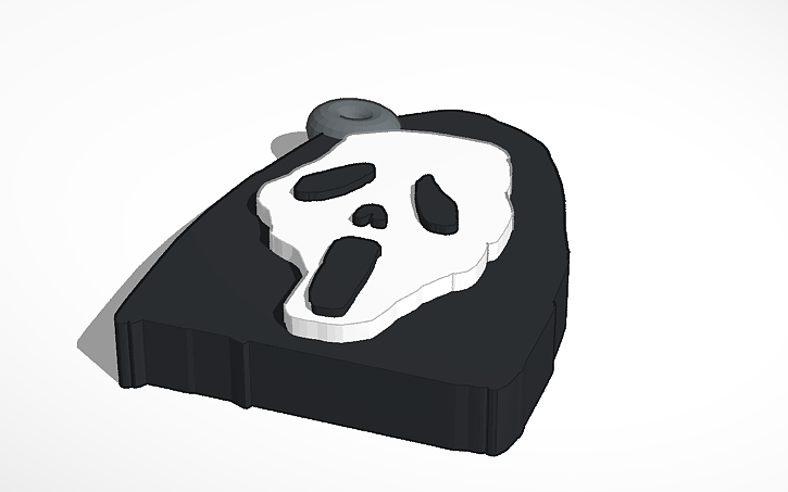 3D design Ghostface - Tinkercad