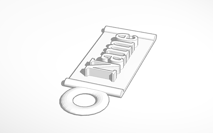 3D design Keychain - Tinkercad
