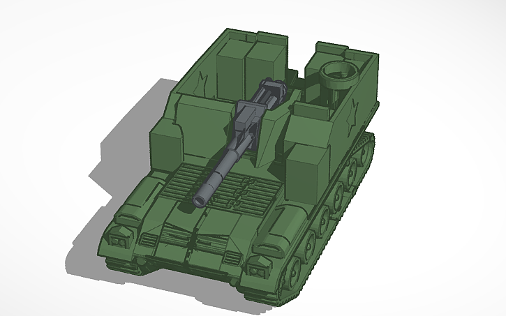 3D design USA M44 SPH [Self Propelled Howitzer] - Tinkercad
