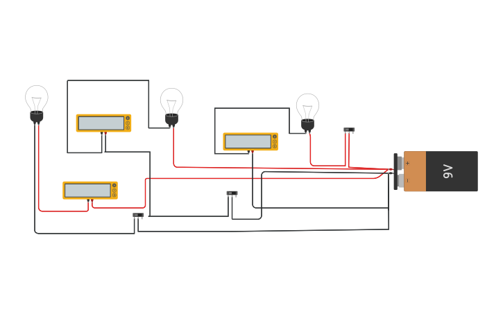 Circuit design Parallel circuit - Tinkercad