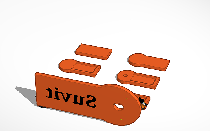 3D design How to make keycard - Tinkercad