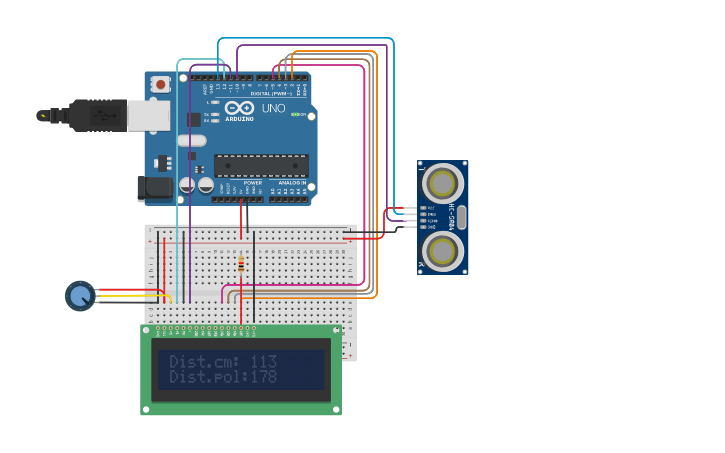 Circuit design ULTRASSONICO - Maximillian Rodrigues Alves - Tinkercad