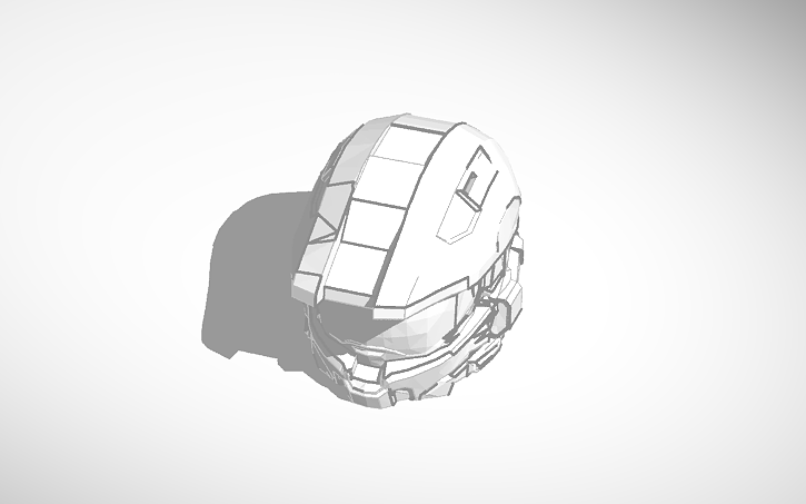 3D design Lego Master Chief Helmet - Tinkercad