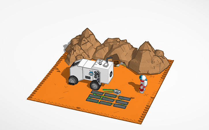 Simple Rover Tinkercad 3D design rover - Tinkercad