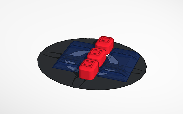 3D design button cliker - Tinkercad
