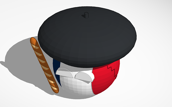 3D design Frenchball - Tinkercad