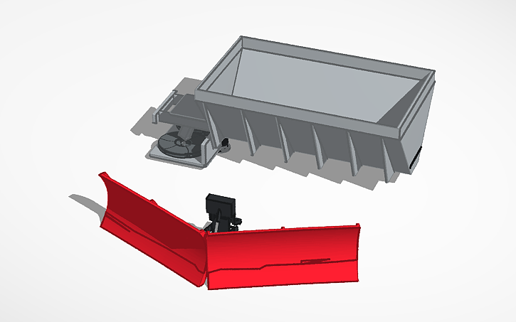 3D design Snowplow Truck Addons - Tinkercad