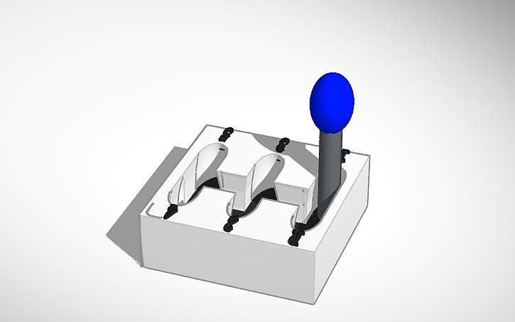 3D design shifter for project - Tinkercad