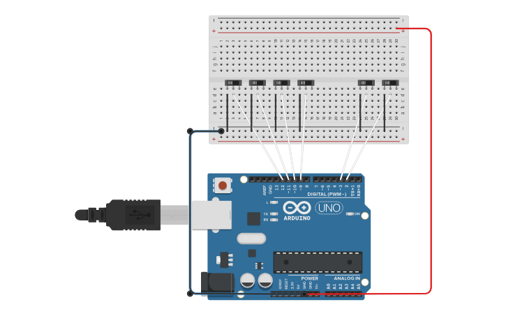 Arduino Encoder Multiplexing Circuit design multiplexer arduino - Tinkercad