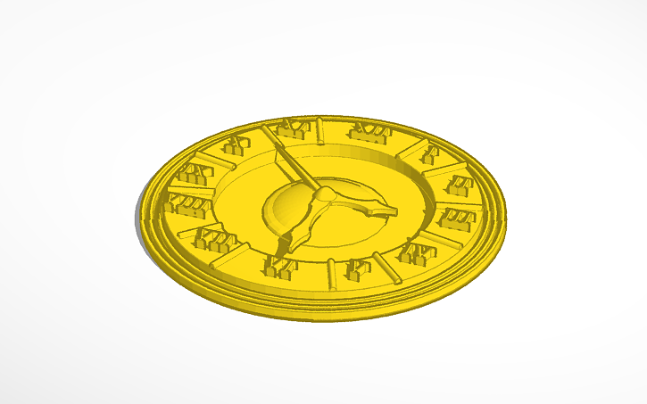 3D design Coco Clock face - Tinkercad