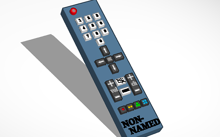 3D Design Mando De TV TV Control Tinkercad 3d-design-mando-de-tv-tv-control-tinkercad