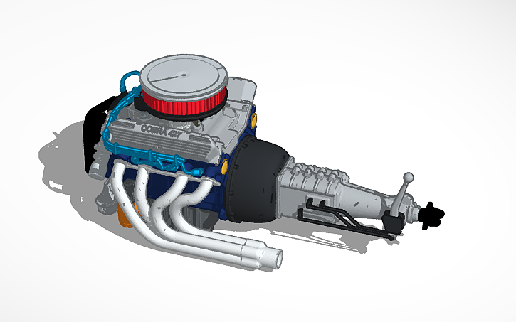 3D design 427 cobra engine - Tinkercad