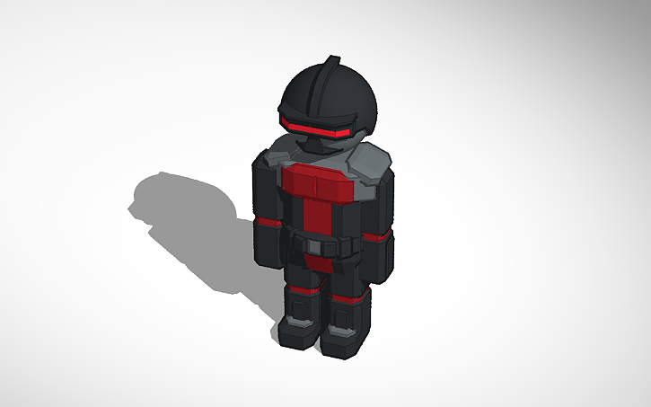 3D design Federation Trooper ragdoll - Tinkercad