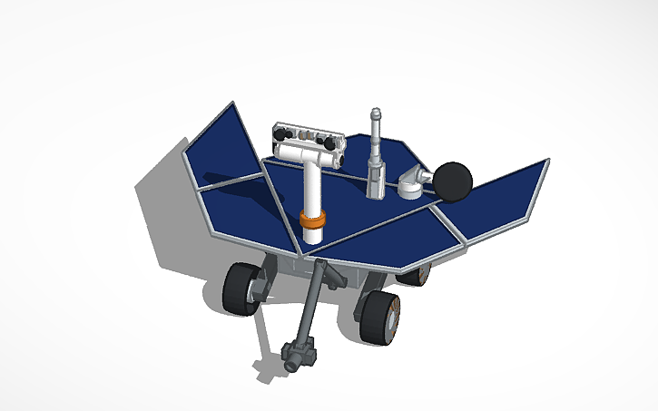 Simple Rover Tinkercad 3D design opportunity rover - Tinkercad