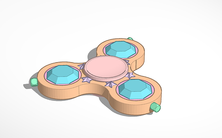 3D design Fidget Button - Tinkercad