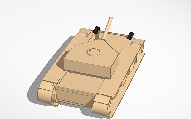 3D design tank - Tinkercad