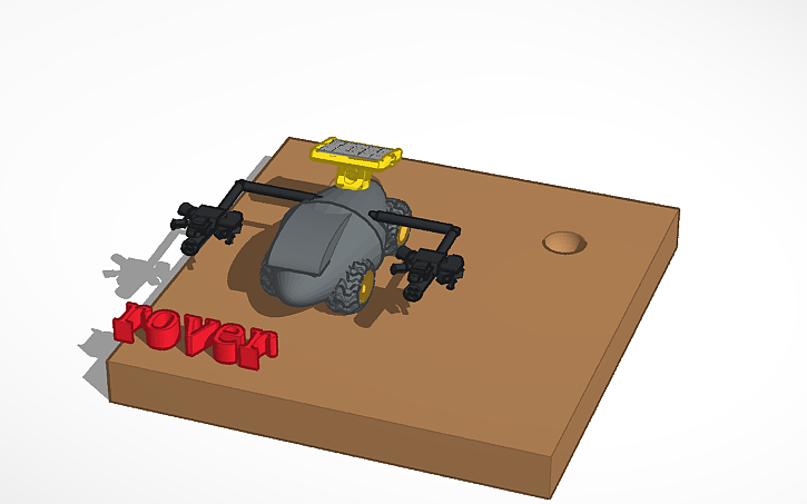 3D design Curiosity Mars Rover - Tinkercad