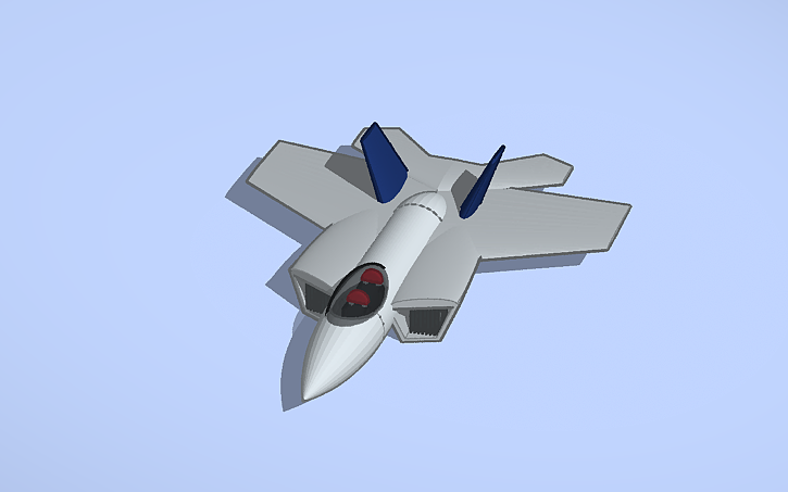 3D design f22 raptor tutorial jet beginner - Tinkercad