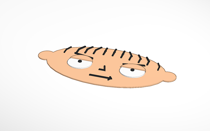 3D design stewie griffin - Tinkercad