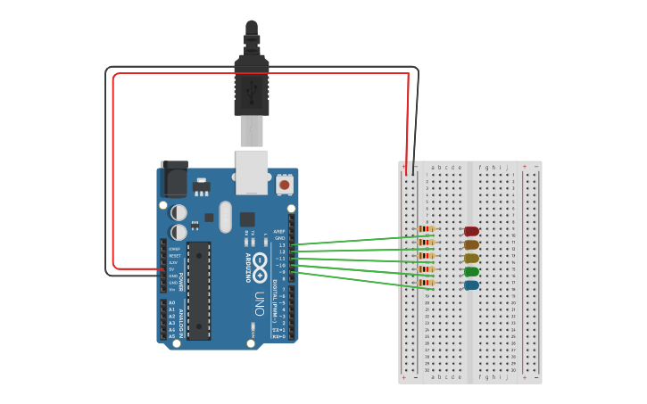 Tinker Card Arduino Circuit design arduino - Tinkercad
